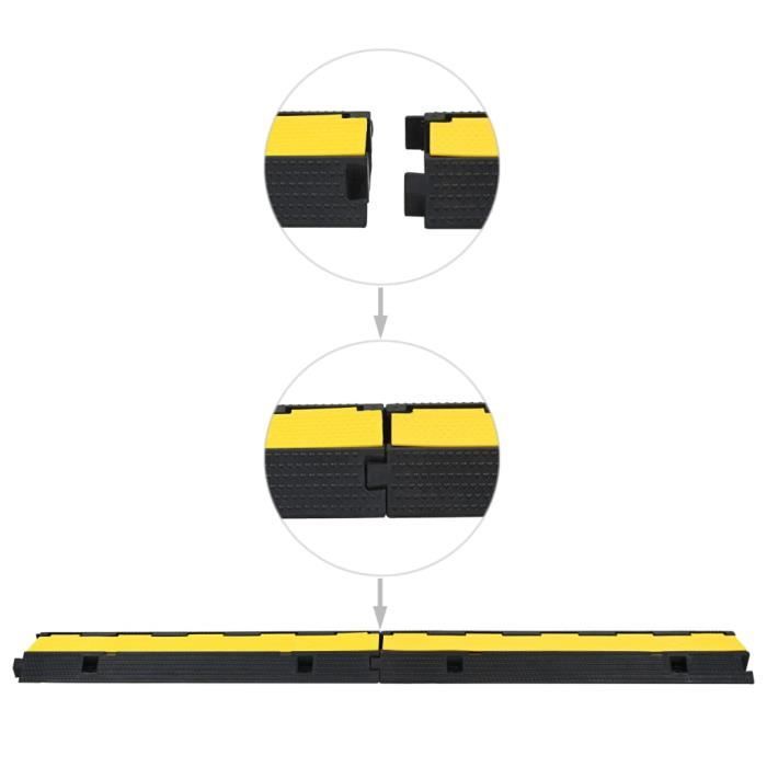 Manchons Protection Câble VGOL - Lot De 2 - Compatible Metabo - Référence 344101140 - Caoutchouc Noir, Dimensions 82,5 X 21 Mm