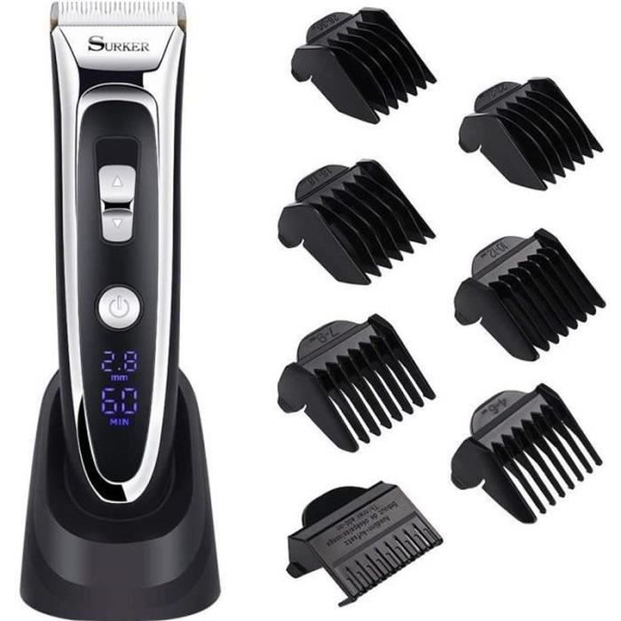 SURKER Tondeuse Cheveux Professionnelle Tondeuse Barbe Electrique Avec surker-tondeuse-cheveux-professionnelle-tondeuse-barbe-electrique-avec