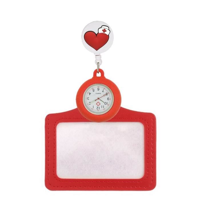 Montre De Poche Médicale - 2 Pièces Métal Bleu | Pour Infirmiers, Médecins, étudiants | Design Simple