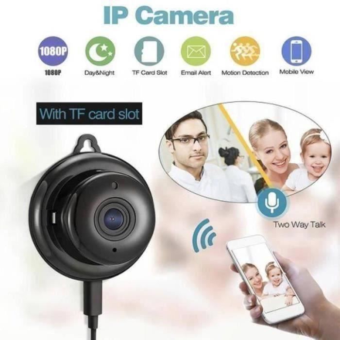 Mini Caméra WIFI IP sans fil YWEI - HD 1080P - Enregistreurs vidéo Nanny CCTV TF - Caméra cachée
