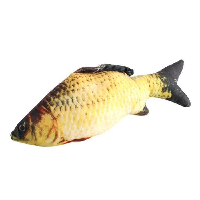 Coussin Peluche Poisson Arête Doux Confortable à Motif