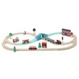 Circuit de train en bois Grand Express - Vilac - 40 pièces - Multicolore - Mixte - A partir de 3 ans-1
