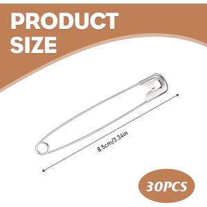 Lot De 60 Grandes Épingles À Nourrice Géantes En Métal De 58 Mm Pour