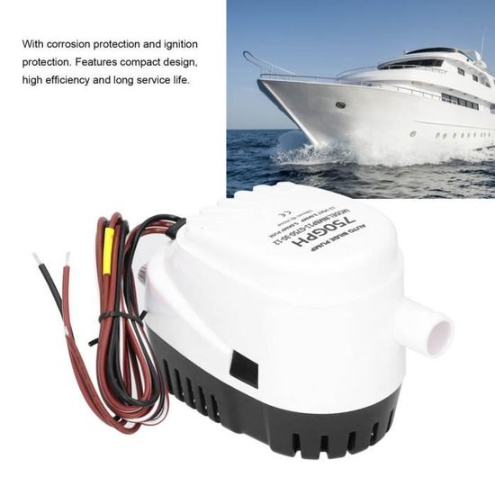 Drfeify pompe de cale marine Pompe de cale submersible automatique 12V  750GPH avec accessoire de bateau marin de commutateur à - Cdiscount Sport
