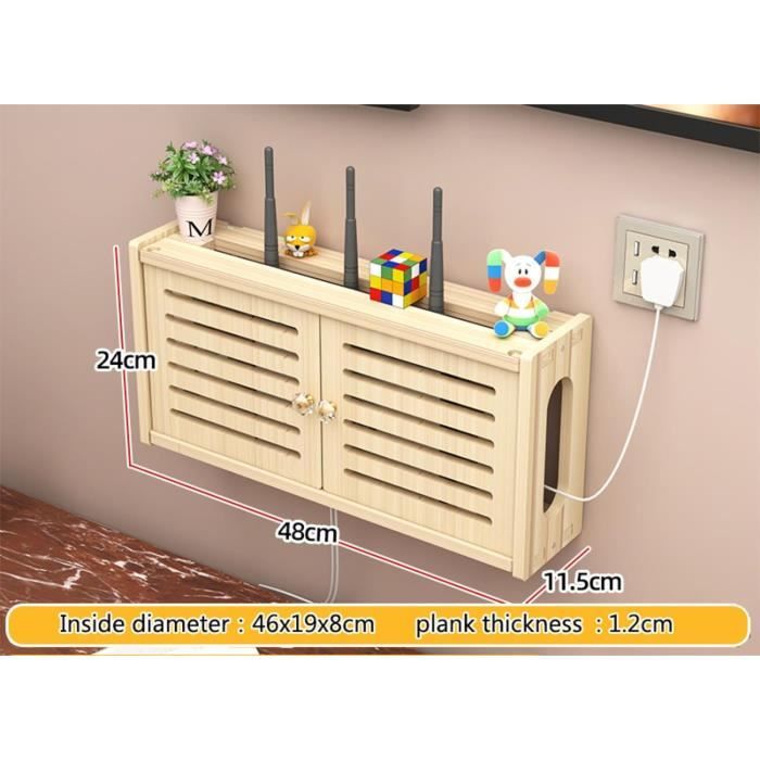 Rangement Box Internet Etagere Murale Tv Routeur Wifi Organiser Boîte ...