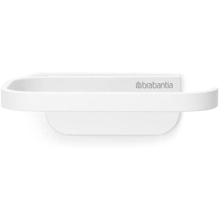Brabantia Porte-Rouleau Papier Toilette Blanc – Design Discret & Anticorrosion – Fixation Facile