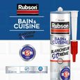 RUBSON Mastic bain cuisine blancheur - Cartouche 280ml - Extrême blanc-2