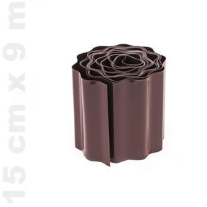Casa. Pro 10,8 M Palissade Plate pelouse pour vos parterres Mähkante Marron