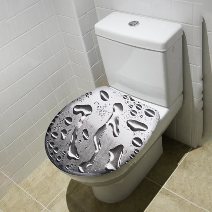 Abattant WC - en MDF avec charnières en métal réglables - WHISY