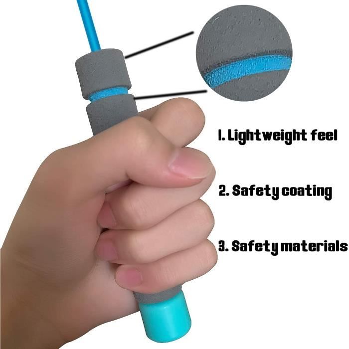 Corde à Sauter pour Enfants, 3 m/118 po Réglable Corde à Sauter en Coton avec Poignées en Bois Corde à Sauter pour L'entraînement Corde à Sauter Fitness pour L'entraînement Physique Corde à Sauter pour Enfants, 3 m/118 po Réglable Corde à Sauter en Coton avec Poignées en Bois Corde à Sauter pour L'entraînement Corde à Sauter Fitness pour L'entraînement Physique
