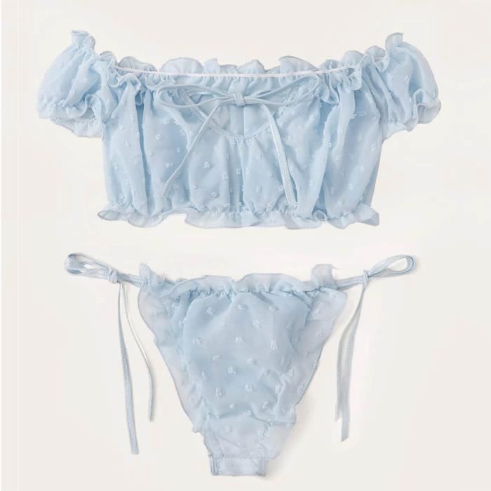 Ensemble Lingerie 3 Pièces En Tulle Brodé Rose - Taille 46 (XL) - Avec Armature - Neuf Avec étiquettes