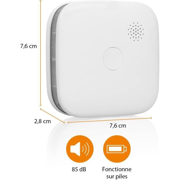 Détecteur De Fumée Smartwares RM175RF/2 Interconnectable - 85 DB Avec Piles Incluses