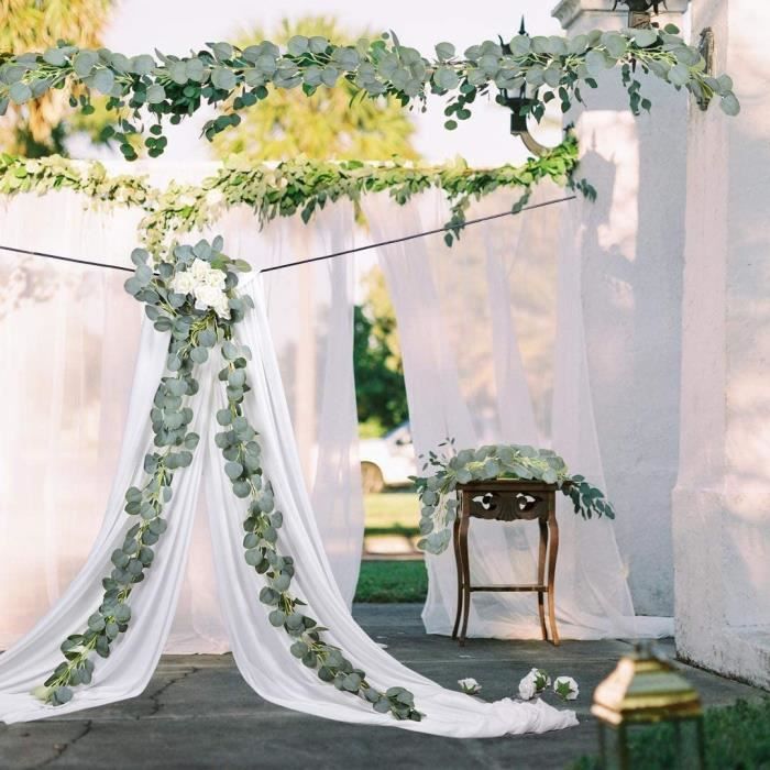 Couronne De Porte Eucalyptus Artificiel 40cm Avec Panneau Welcome - Déco Murale Salon/Mariage