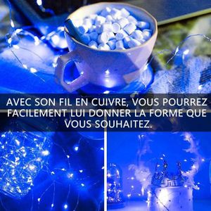 Guirlande Lumineuse Solaire 10 Papillons Aux LED Blanc Chaud