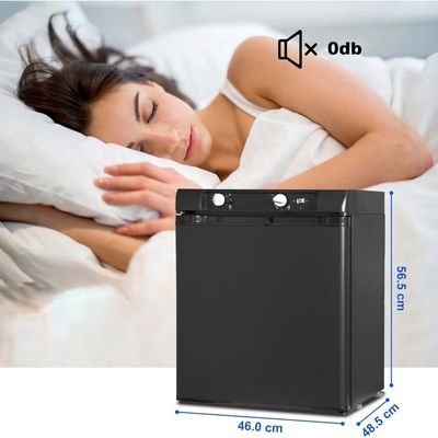 Frigo Camping-car SMAD 40L – 12V/230V/gaz – Compact Et Silencieux – Noir