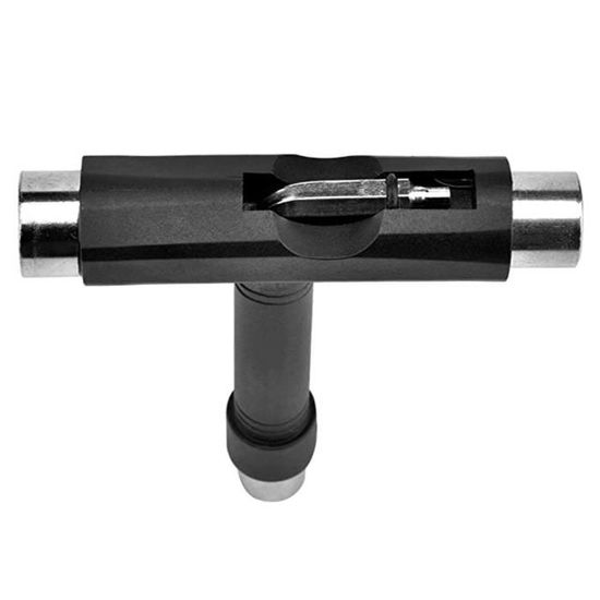 1 Pi/èce Outil de Skateboard Portable Multifonction T et 1 Pi/èce Tournevis /à T/ête Cruciforme de Type L jiangwangda Outils de Skate Tout-en-Un avec Rondelles 10pcs