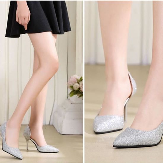 Talons Noirs Missguided Avec Clous Dorés - Taille UK 6 (environ 39 FR) - Occasion Parfaite Avec Boîte