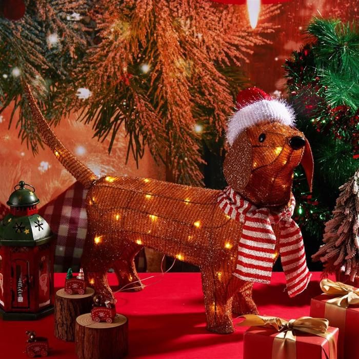 Caroline S Treasures Bb4255chf Merry Christmas Tree Teckel