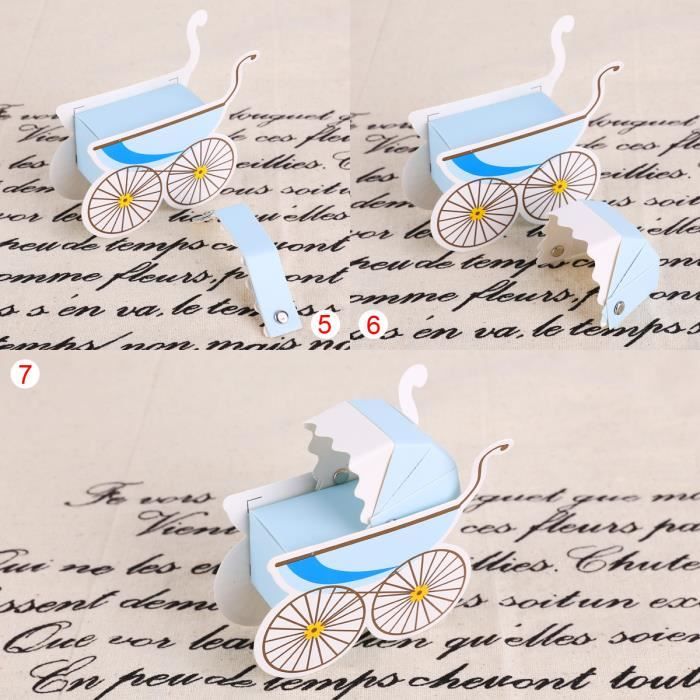 25 Boîtes à Dragées Princesse En Papier Kraft - 5,3 Cm Cube, Corde Chanvre, Pour Baptême, Naissance, Communion