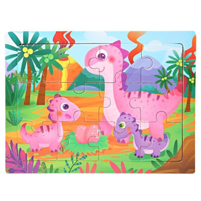 21-éléphant - Puzzle En Bois 15x11cm, 12 Pièces, Jouets Éducatifs Pour  Enfants, Dessin Animé Animal-circulati - Cdiscount Jeux - Jouets