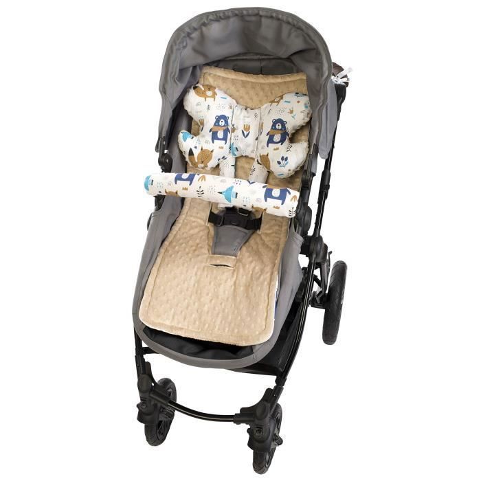 Coussin de siège doux et respirant pour poussettes de bébé