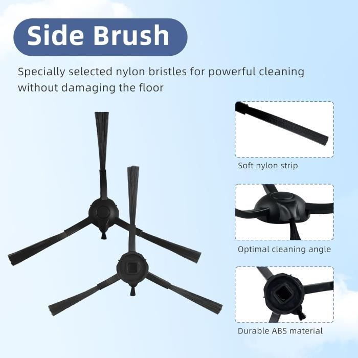 Pièces De Rechange Compatibles Avec 360 S8, 360 Botslab S8 Plus Robot Aspirateur Accessoires, 1
