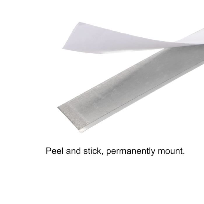 sourcing map Aluminium Règle Ensemble 6,8,12 Pouce Plat Métal Règles