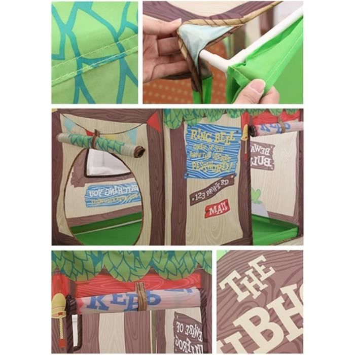 Tente De Jeu Tipi Pour Enfant Avec Tapis - Cabane Intérieure/extérieure, Maison De Jardin, Espace De Jeu Personnel