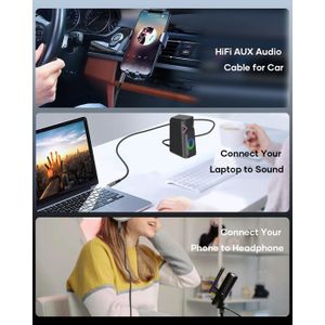Câble Auxiliaire RCA MP3 Pour Autoradio Renault Clio 3, Scénic 3, Laguna 3, Clio 4 Et Plus