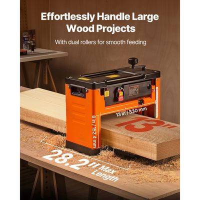Raboteuse électrique 800W – 15000 Tr/min, Lame 82mm, Profondeur 0-2mm, 220V, Pour Bois