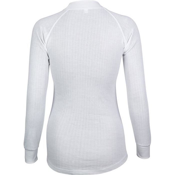 AVENTO Lot de 2 Sous-vêtements Thermiques Manches Longues Femme - Blanc