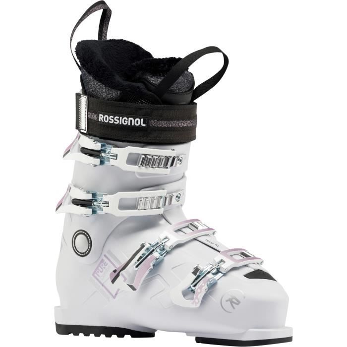 ROSSIGNOL Chaussures de ski alpin Pure Comfort 60 - Femme - Blanc et gris