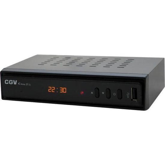 Enregistreur TNT HD CGV ETIMO 2 To - Double Tuner - Noir - Pas De HBBTV