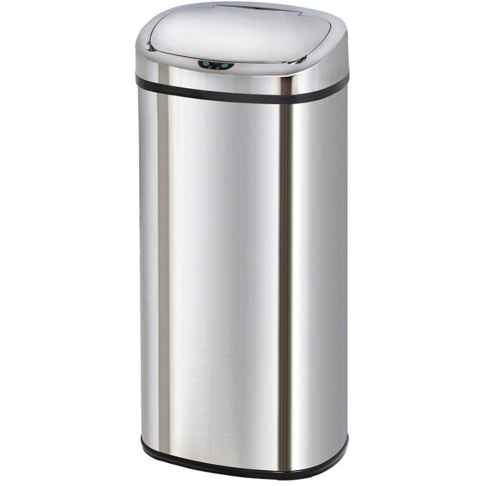 MAJESTIC - Poubelle de Cuisine Automatique - KITCHEN MOVE - 80L - Inox Poli