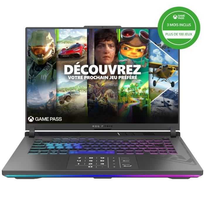 PC Portable Gamer ASUS ROG Strix G16 | 16 WQXGA 240Hz RTX 4070 8 Go Intel Core i7 13650HX RAM 16Go 512Go SSD Win 11

