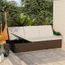 Transat Jardin De Bain Chaise Longue Exterieur Fauteuil Relax Convertible Avec Coussin Resine Tressee Marron Achat Vente Chaise Longue Transat Jardin De Bain Chaise Cdiscount