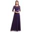 Robe Femme Elegante Longue A Ligne Dentelle Florale Formelle Du Soir Invite De Mariage Mere De La Mariee S 0 A4x8h Taille M Violet Achat Vente Robe De Mariee Cdiscount