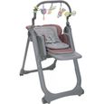 Chaise haute évolutive CHICCO Polly Magic Relax 4 Roues Mauve - Pour bébé de 6 mois à 3 ans-0