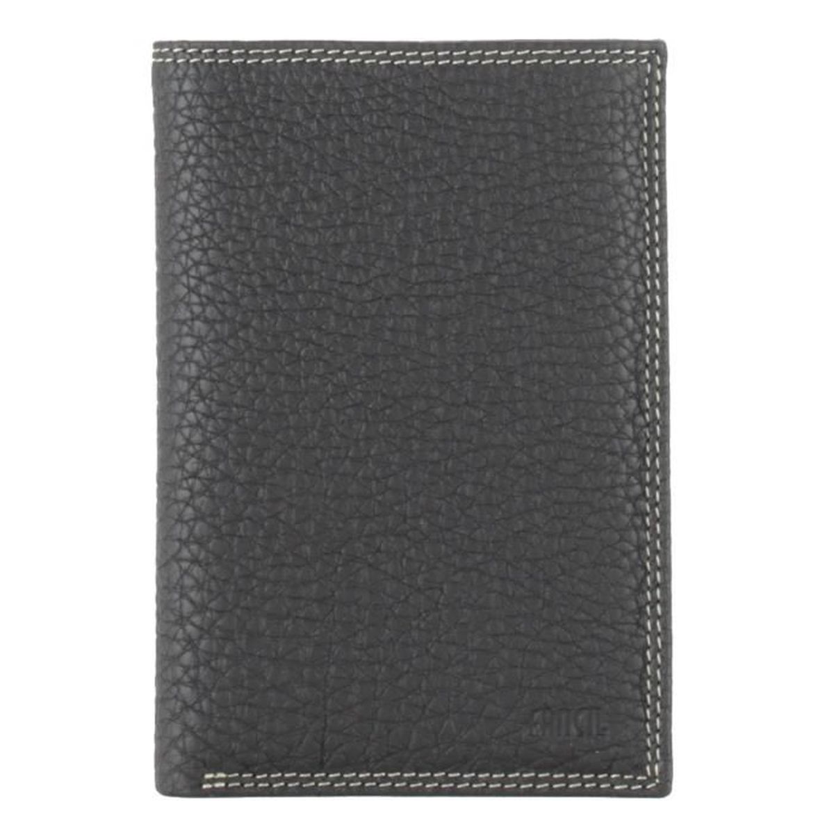 Porte-cartes En Cuir Grainé Gris Clair - Marque TREATS, Accessoire Femme, Neuf