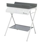 BEBECONFORT2 BEBECONFORT Baltic Table à langer et baignoire 2en 1, Pliable, De la naissance à 12 mois (11kg), Mineral Gray