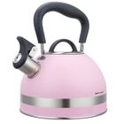 Bouilloire - KINGHOFF - KH-1856 - Acier inoxydable - 1,8L - Sifflet intégré - Rose/Argent