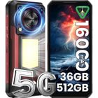 OUKITEL WP56 5G Smartphone Robuste - 36Go + 512Go - 16000mAh - 6,8” - 108MP - Android 15 - 128dB Haut-Parleur - Rouge