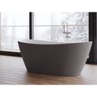 Baignoire îlot - SPALINA - VENECIA - 170x80cm - Acrylique - Gris Mat - Ovale