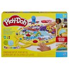 PLAYDOH Play-Doh Tapis de voyage, coffret Découverte avec pâte à modeler, loisirs artistiques, jouets pour enfants, à partir de 3 ans
