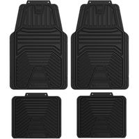 MICHELIN Set 4 Tapis Voiture PVC Universels - Ultra Résistants, Bordures Découpables, Protection Tout-Temps Intérieur Auto