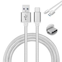 Lot de 4 Cable USB Type C nylon chargeur rapide pour Huawei Honor View 20 Couleur Argent, 1 mètre - Marque Yuan Yuan