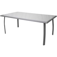 Table de Jardin - Chillvert - Portofino - Aluminium et Verre - 180x100x75 cm - Gris