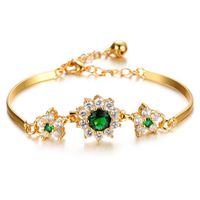 RMEGA de bijoux de luxe ajustable pour femme - Bracelet -  Plaqué Or Jaune - Cadeau de  pour femme-A+262