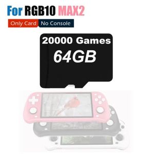 CONSOLE PSP Carte de jeu 64G 20000 - Carte SD pour console de jeu, Max2 TF, RGB10 max 2, FBA, N64, PS1, CPS, NEO GEO, GBA