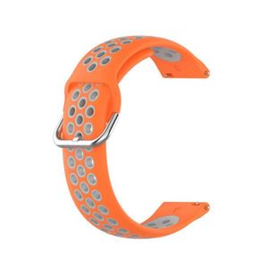 BRACELET MONTRE CONNEC. couleur gris orange taille 22mm Bracelet de montre